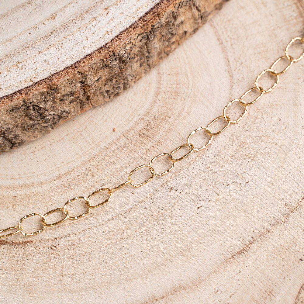 BRACCIALE SEMPLICE CON MAGLIE BATTUTE