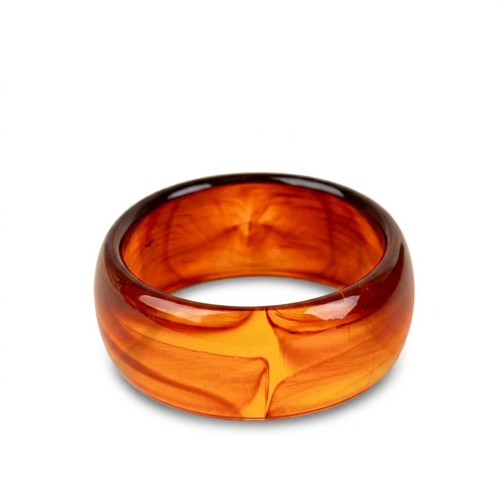 BRACCIALE RIGIDO ALTO IN RESINA SFUMATA