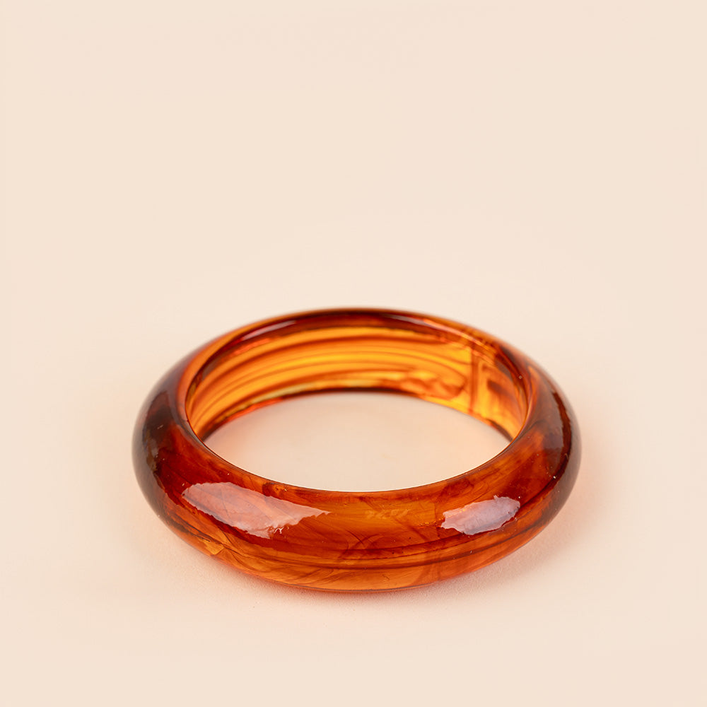 BRACCIALE RIGIDO BASSO IN RESINA SFUMATA