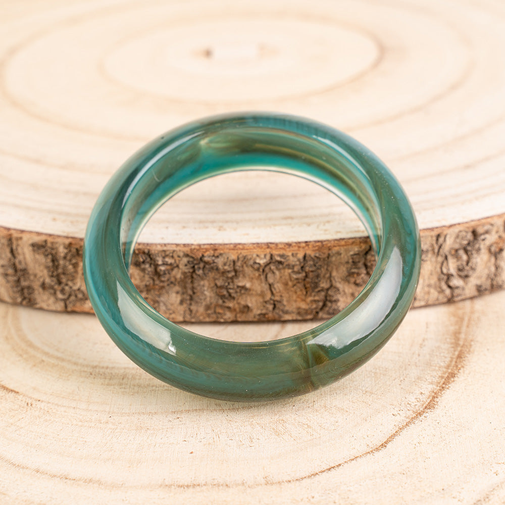 BRACCIALE RIGIDO BASSO IN RESINA SFUMATA