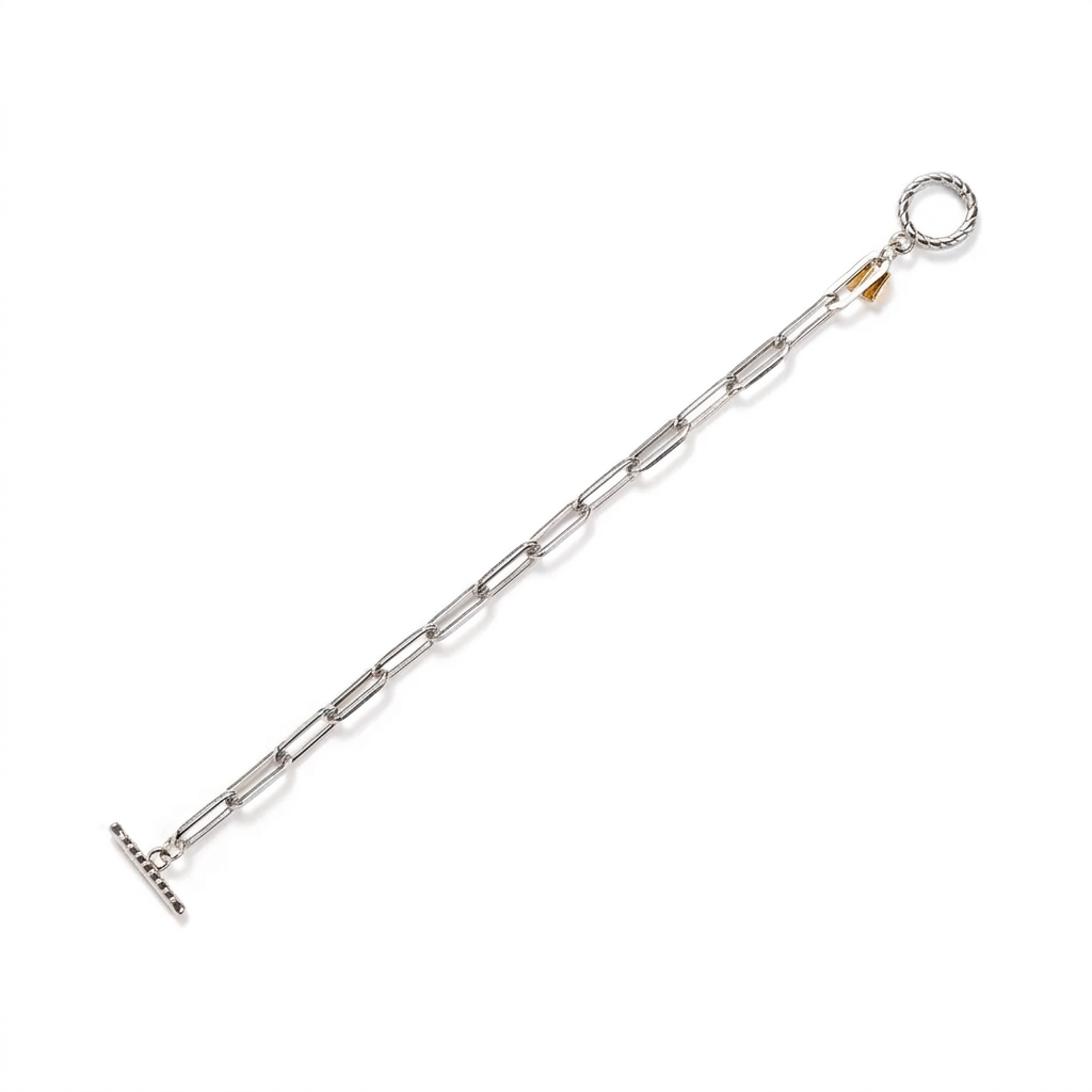 BRACCIALE MORBIDO A CATENA CON CHIUSURA A T