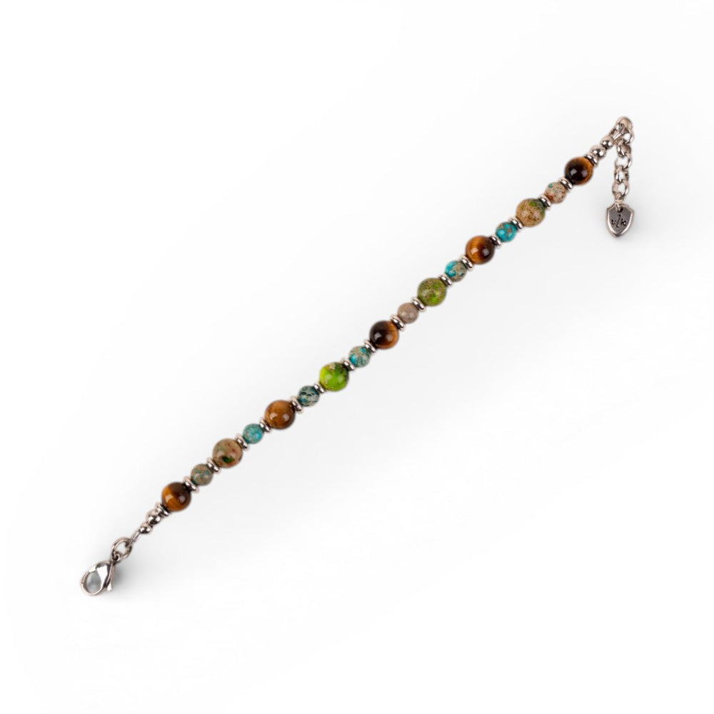 BRACCIALE CON PIETRE DURE COLORATE