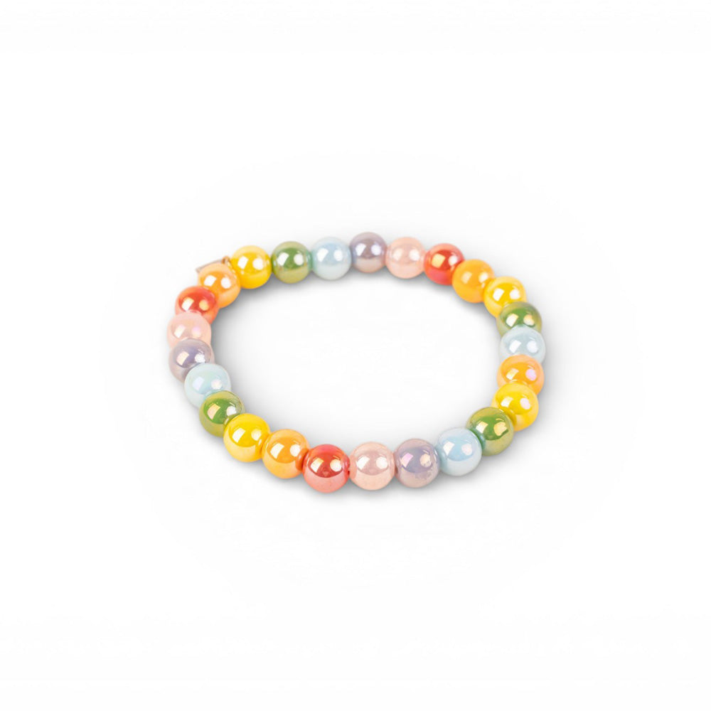 BRACCIALE ELASTICO CON SFERE SPECCHIATE