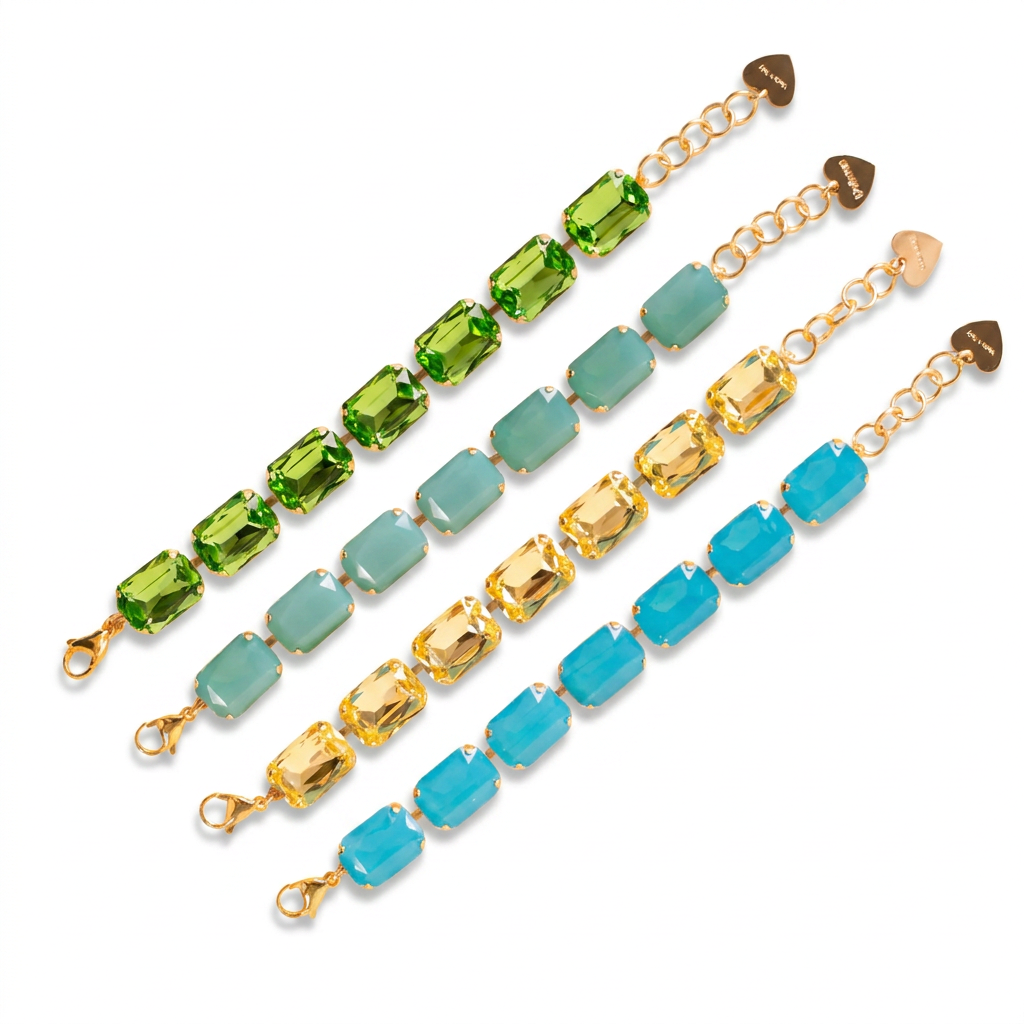 BRACELETS WITH LARGE RHINESTONE
