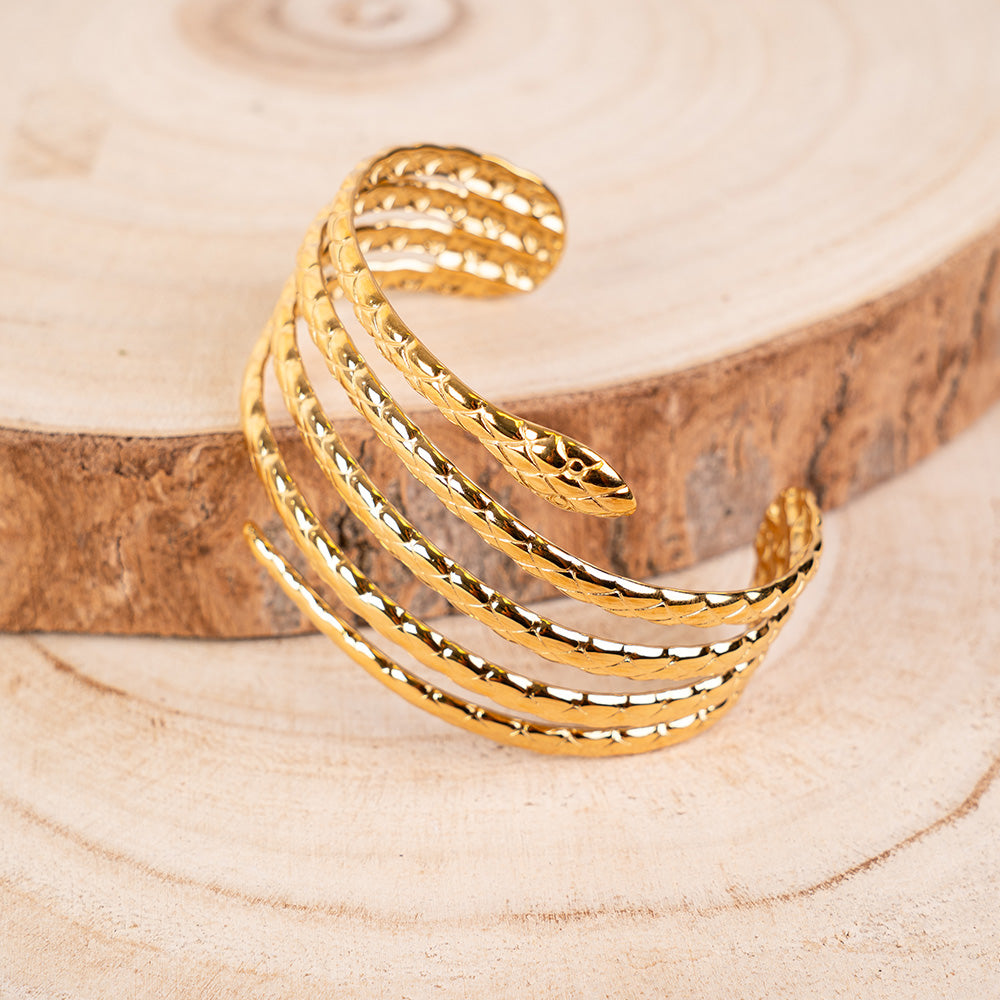 BRACCIALE RIGIDO REGOLABILE A SERPENTE