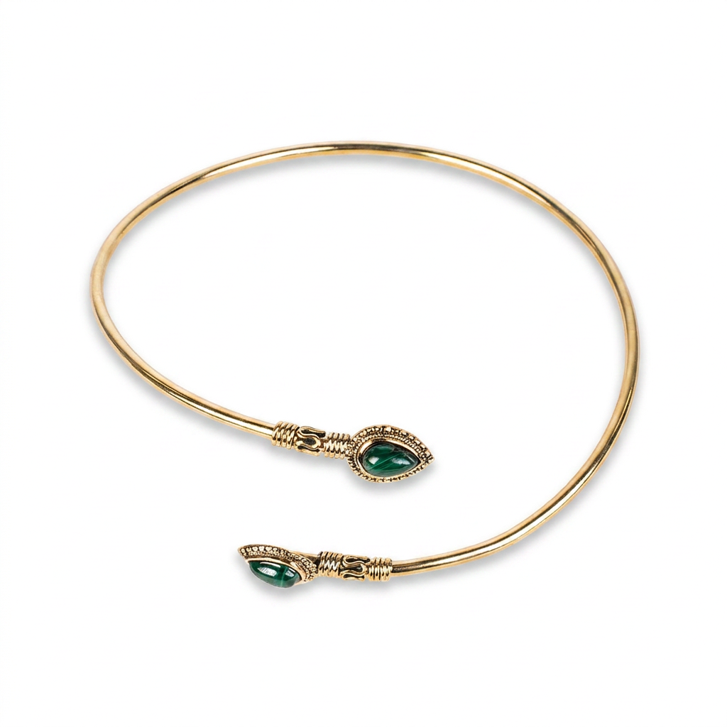 RIGID SLAVE BRACELET WITH STONES