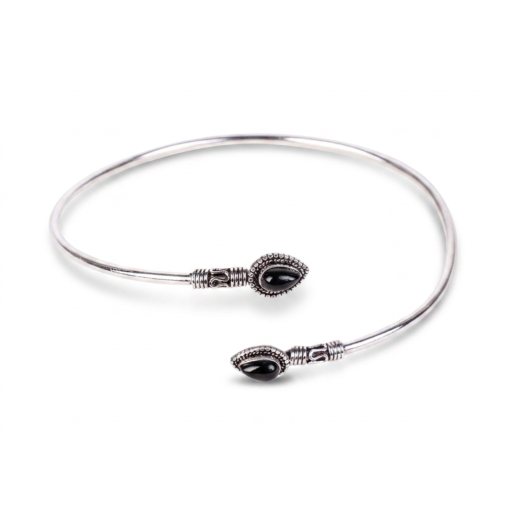 RIGID SLAVE BRACELET WITH STONES