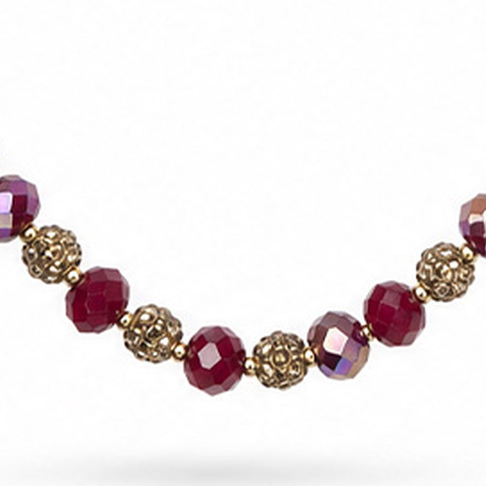 COLLANA LUNGA CON CRISTALLI ALTERNATI