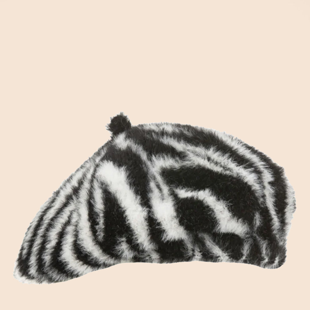 CAPPELLO BASCO ANIMALIER