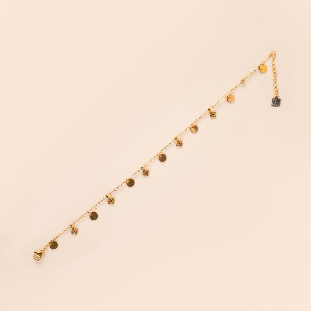 CAVIGLIERA CON FIORELLINI DI STRASS