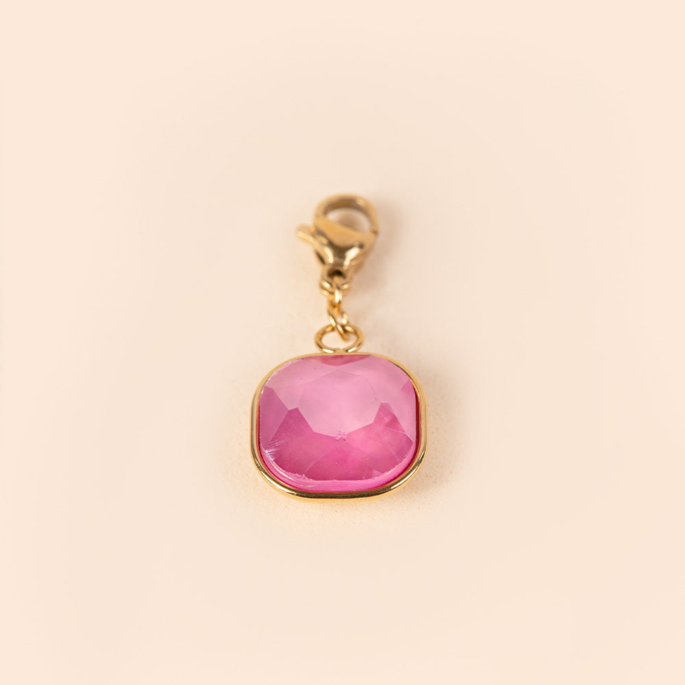 CHARM CIONDOLO PIETRA COLORATA