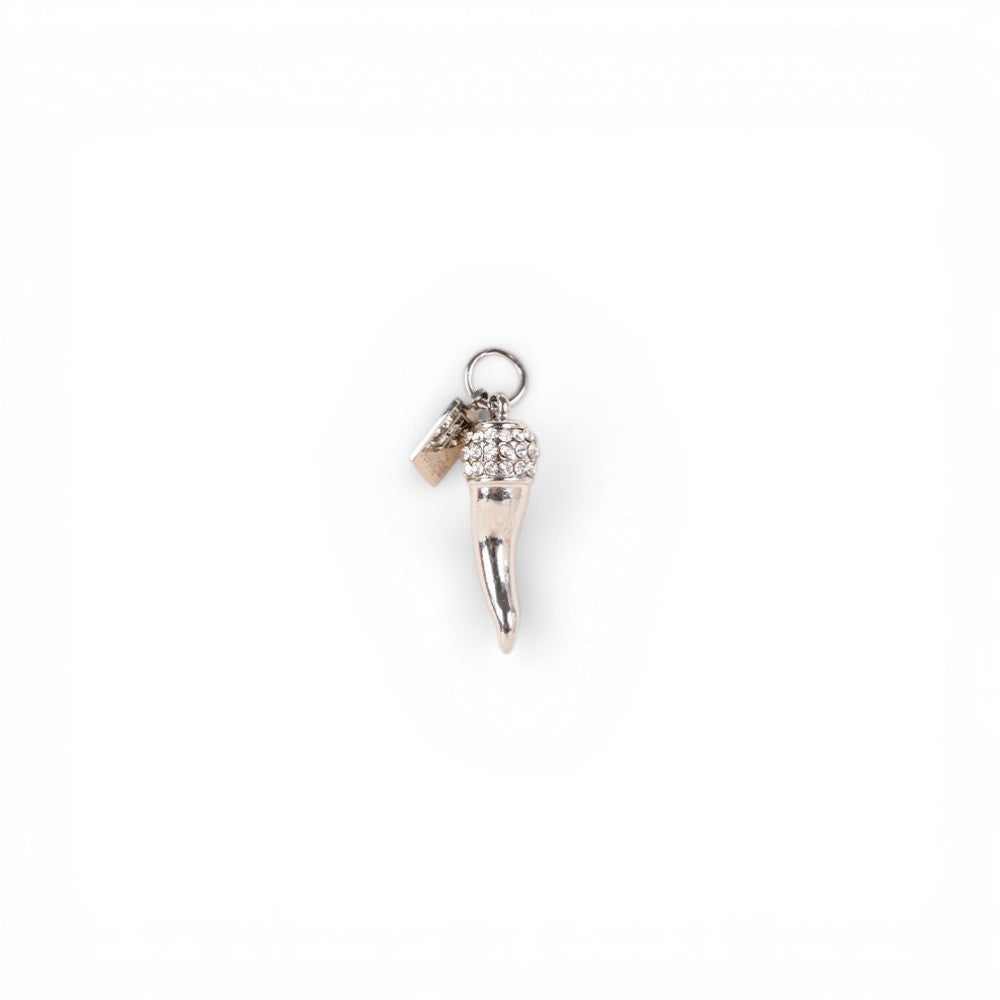 CHARM CON CORNO E TESTA DI STRASS