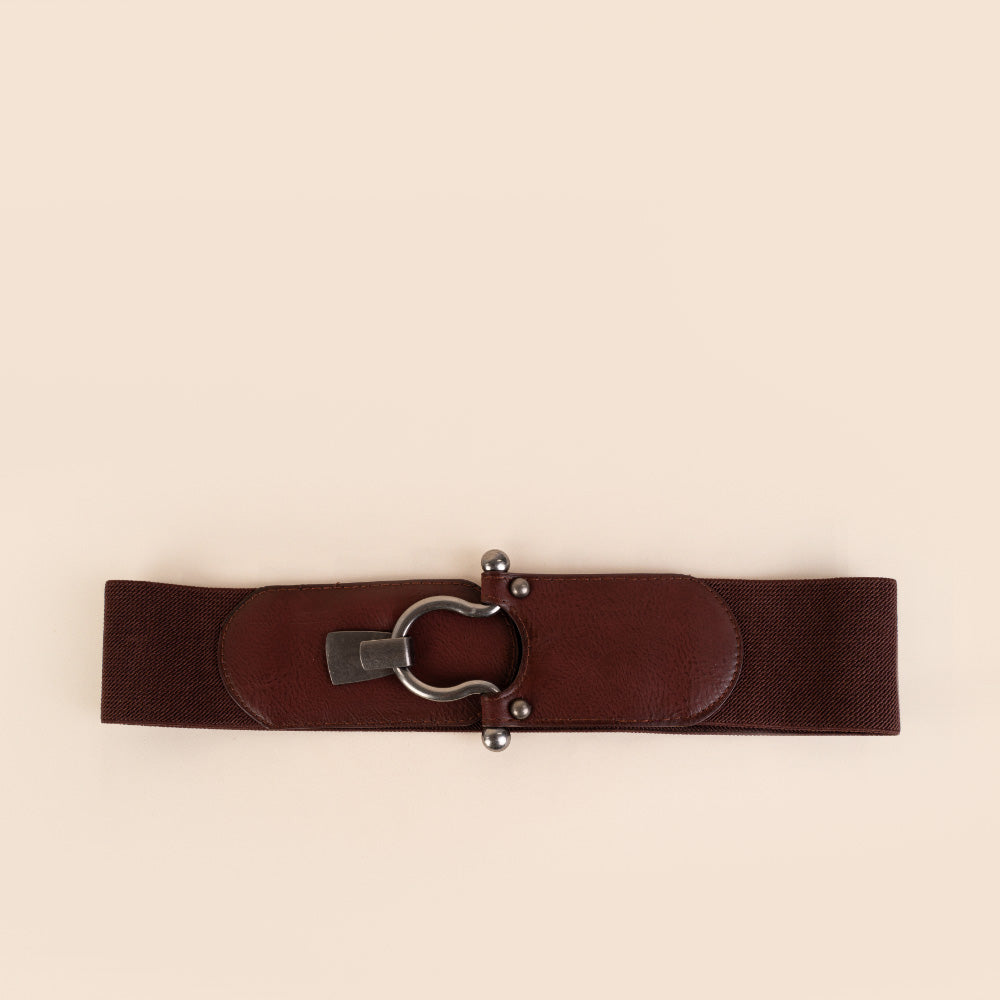 CINTURA ELASTICA CON GANCIO E CAPPIO LISCIO