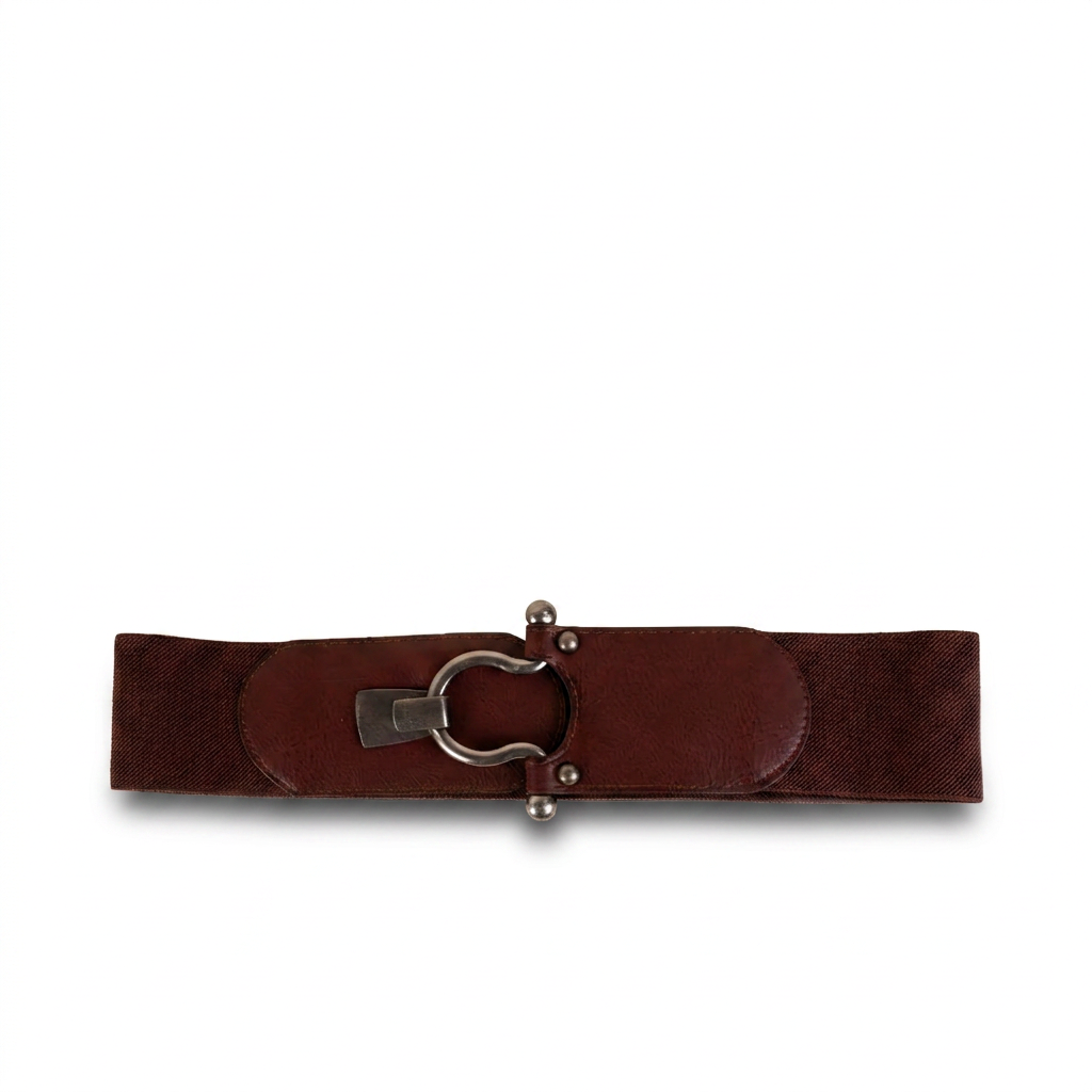 CINTURA ELASTICA CON GANCIO E CAPPIO LISCIO