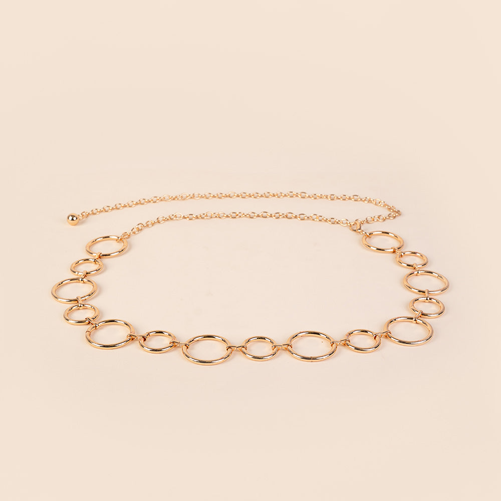 CINTURA GIOIELLO CON CERCHI DI DIVERSA GRANDEZZA