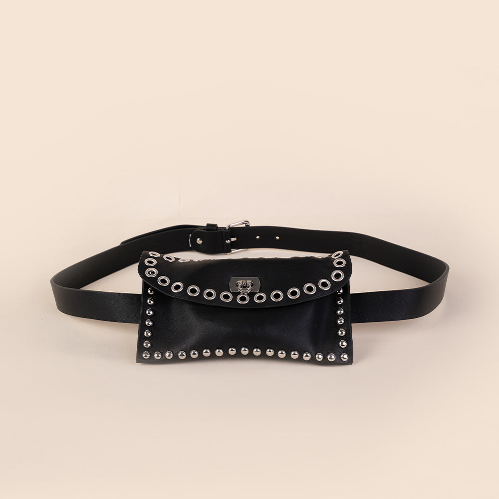 CINTURA CON POCHETTE SCORREVOLE CON PASSANTI