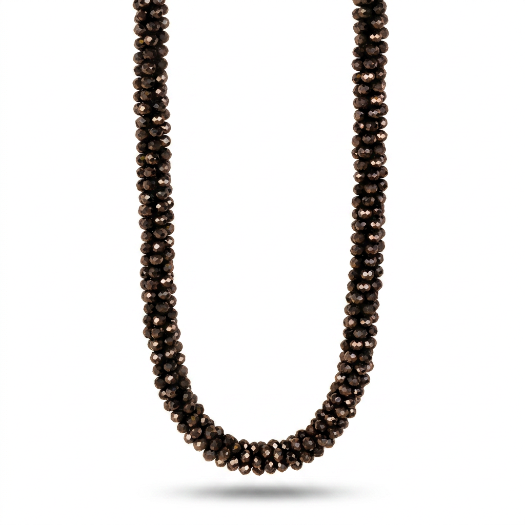 FACETED CRYSTAL CHOKER NECKLACE