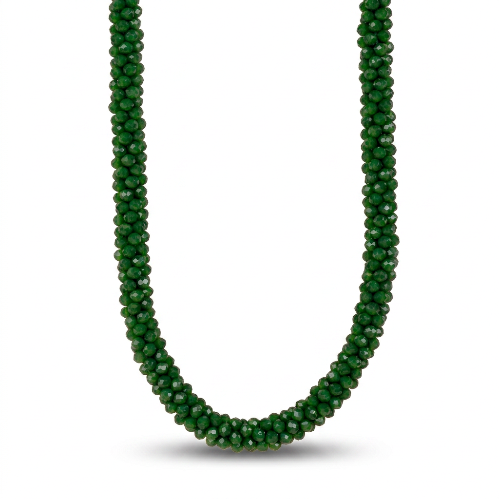 FACETED CRYSTAL CHOKER NECKLACE