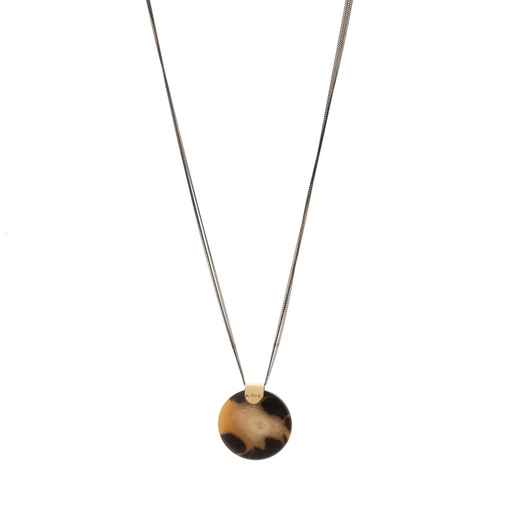 LONG NECKLACE WITH CRYSTAL PENDANT