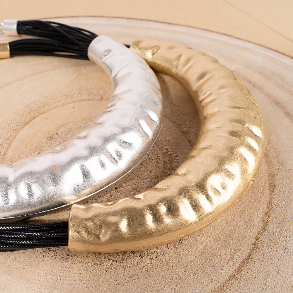 CHOKER NECKLACE WITH LARGE CENTRAL INSERT
