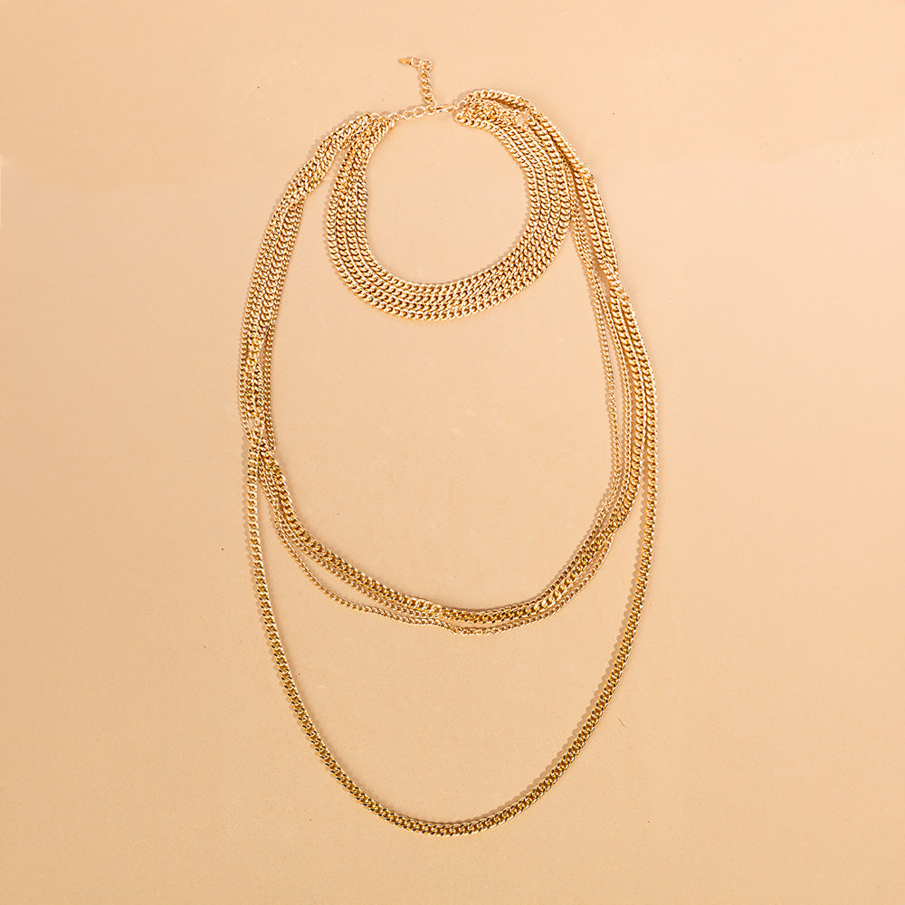 MULTI-STRAIN CHAIN NECKLACE OF VARIOUS LENGTHS