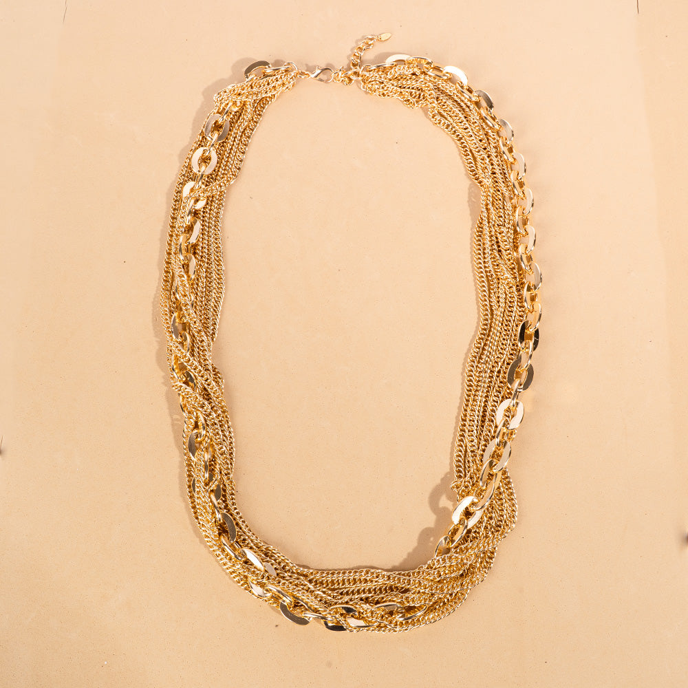 MULTI-STRAIN CHAIN NECKLACE OF VARIOUS TYPES