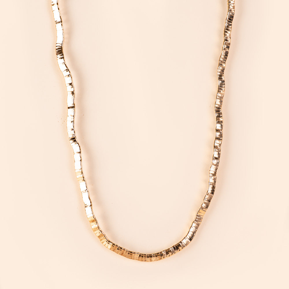 COLLANA LUNGA SEMIRIGIDA SNAKE QUADRATA MODELLABILE