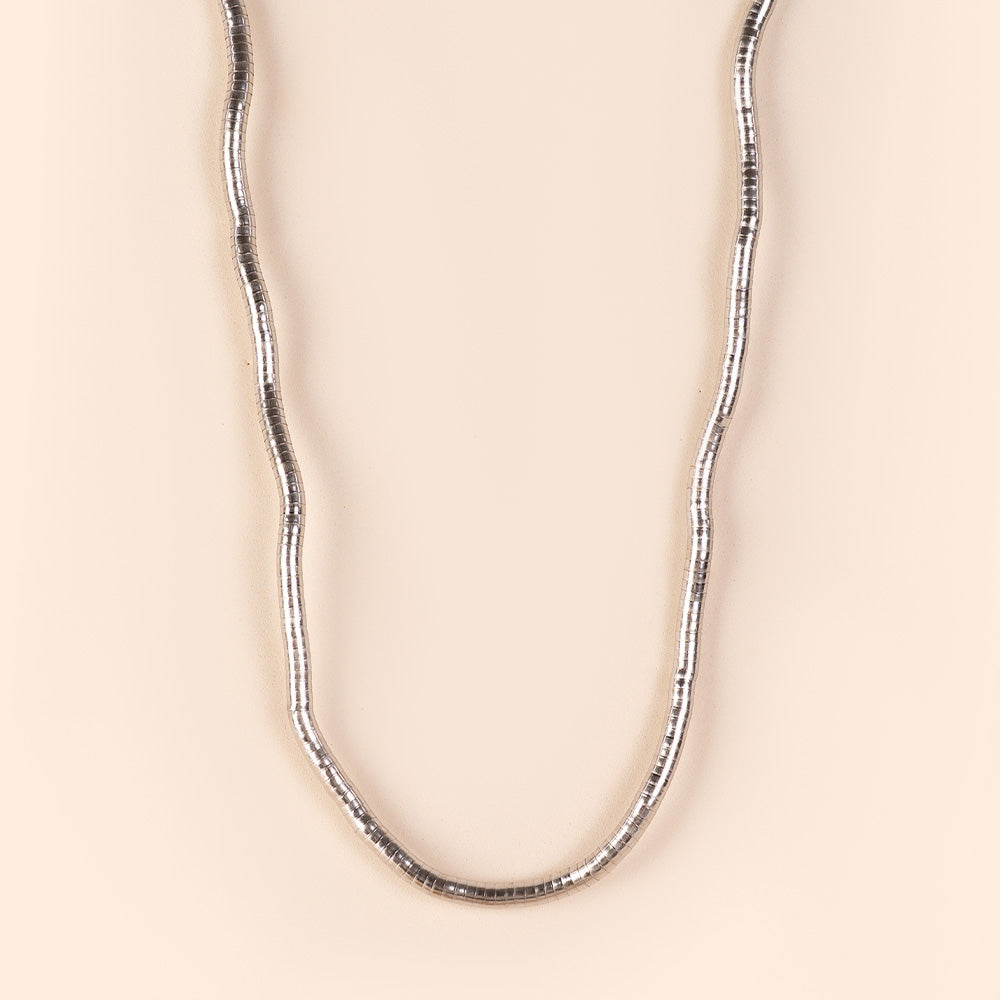 LONG ROUND SNAKE MODELLABLE NECKLACE