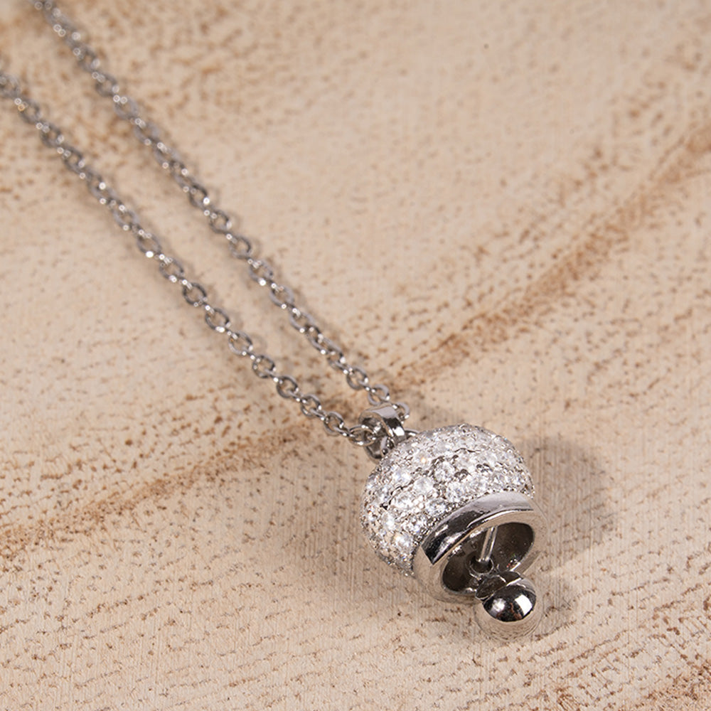 COLLANA GIROCOLLO CON CAMPANELLA E STRASS