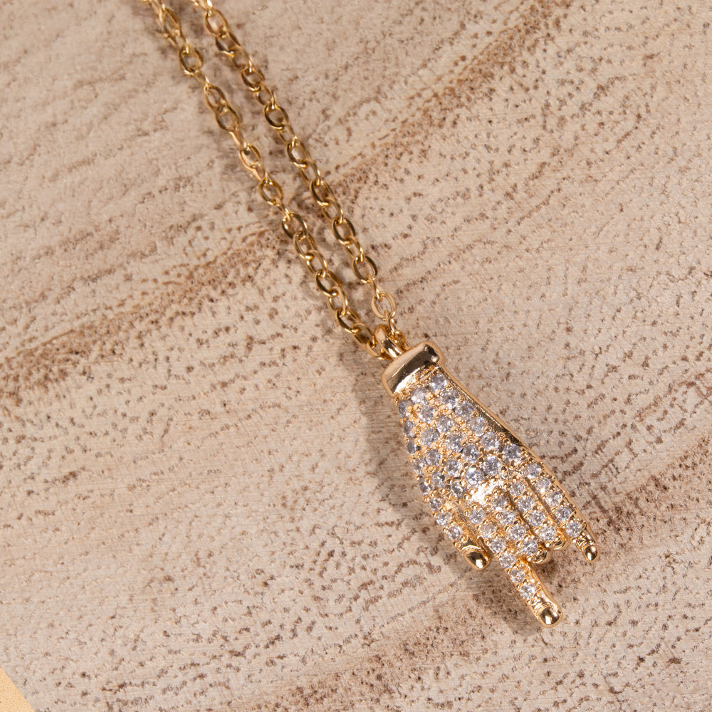 CHOKER NECKLACE WITH HORNS AND RHINESTONE