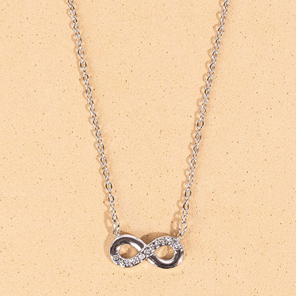 COLLANA GIROCOLLO CON INFINITO E STRASS