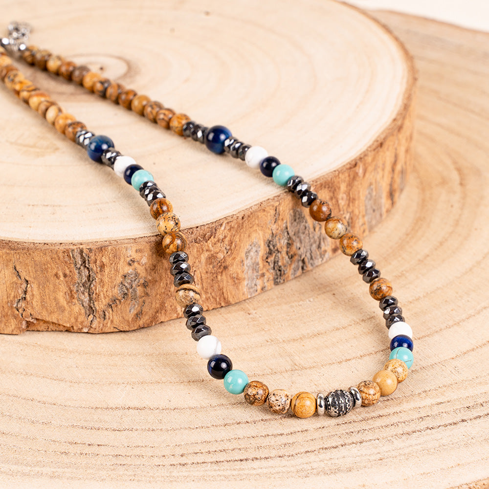 COLLANA GIROCOLLO CON PIETRE DURE