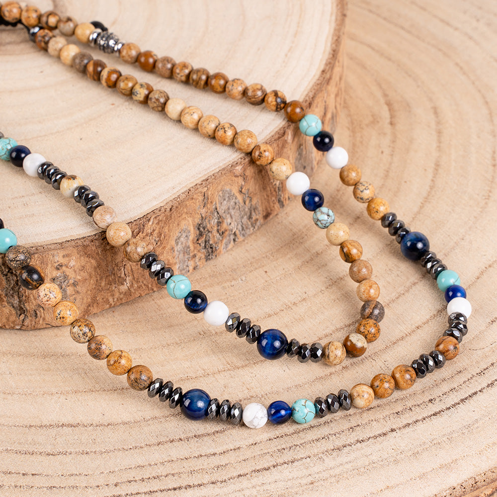 COLLANA LUNGA CON PIETRE DURE