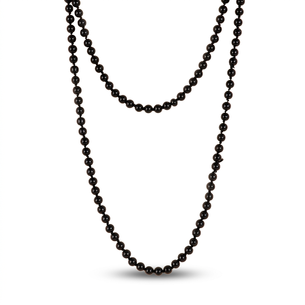 LONG COLORED PEARL NECKLACE