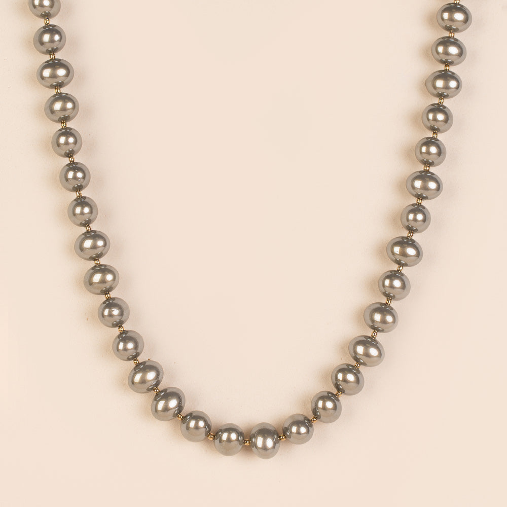COLLANA GIROCOLLO CON PERLE OVALI
