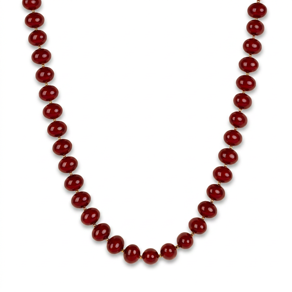 CHOKER NECKLACE WITH SHINY MIRROR PEARLS