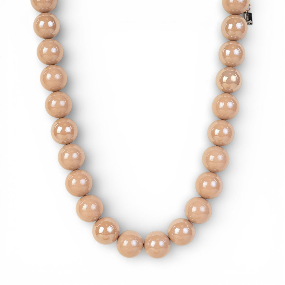 COLLANA GIROCOLLO CON SFERE COLORATE