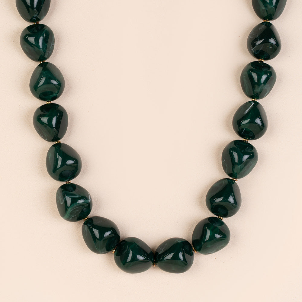 COLLANA GIROCOLLO CON PIETRE ASIMMETRICHE COLORATE