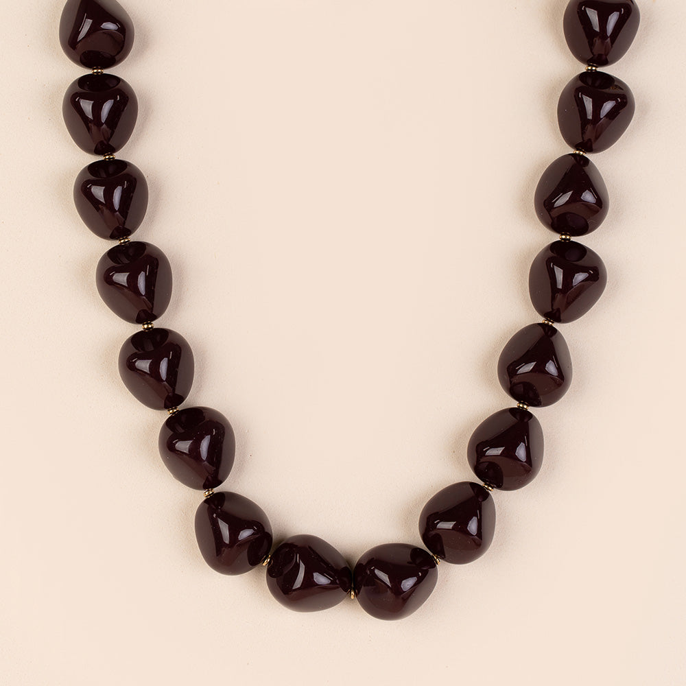 COLLANA GIROCOLLO CON PIETRE ASIMMETRICHE COLORATE