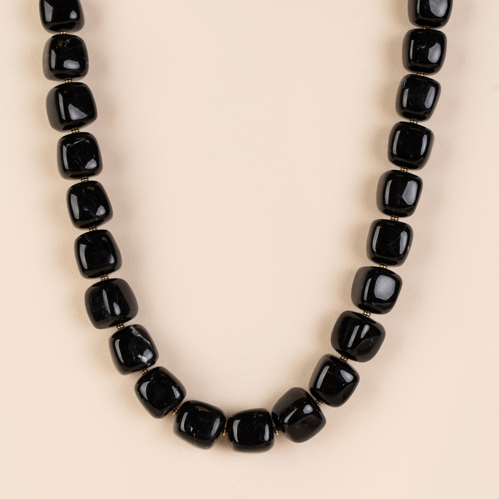 COLLANA GIROCOLLO CON PIETRE A CUBO IRREGOLARE