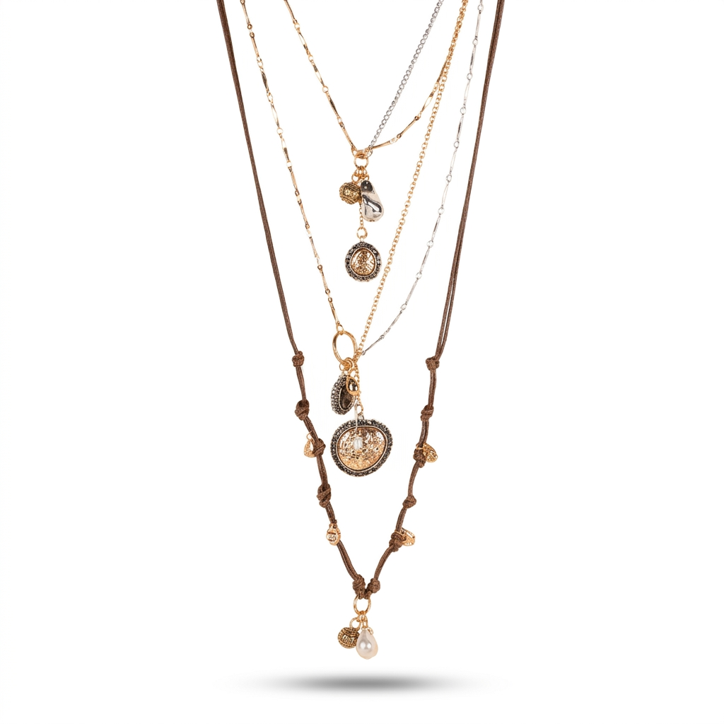 COLLANA COMPONIBILE CON CIONDOLI DI DIVERSO GENERE