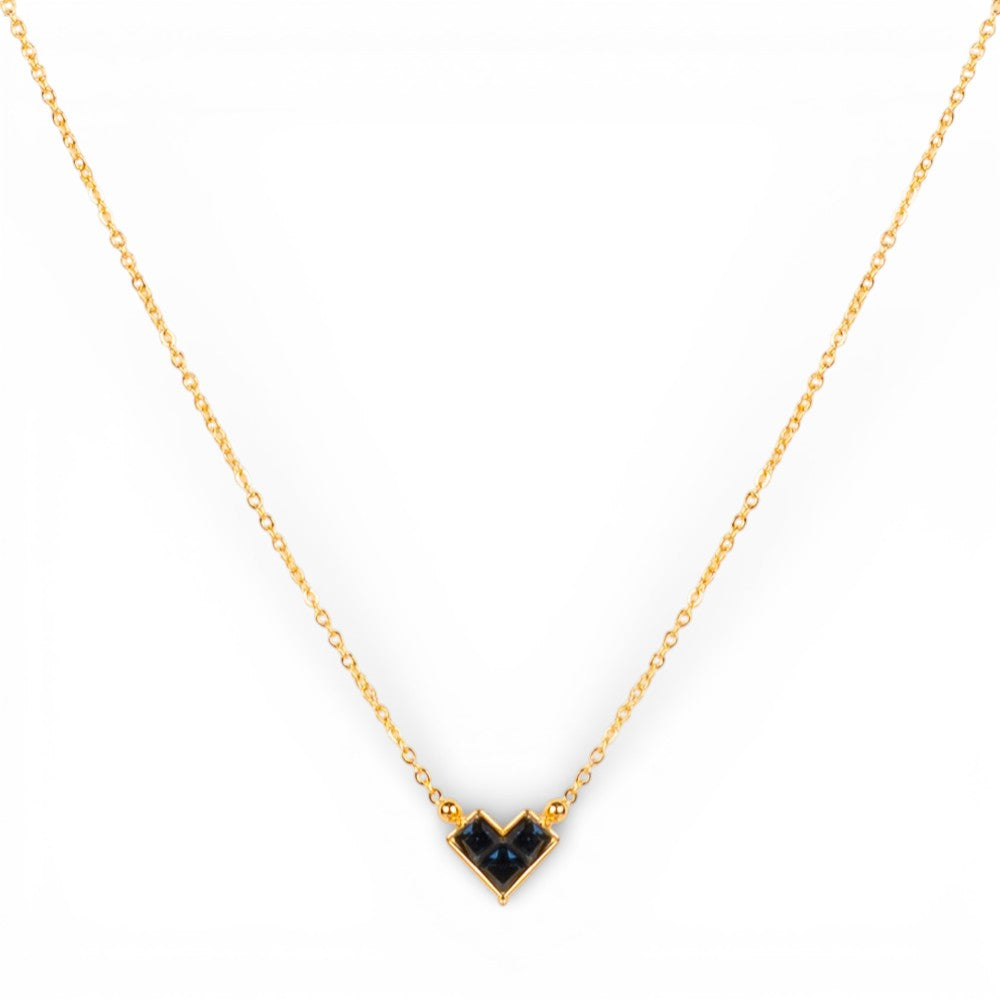 COLLANA GIROCOLLO CON CUORE QUADRATO