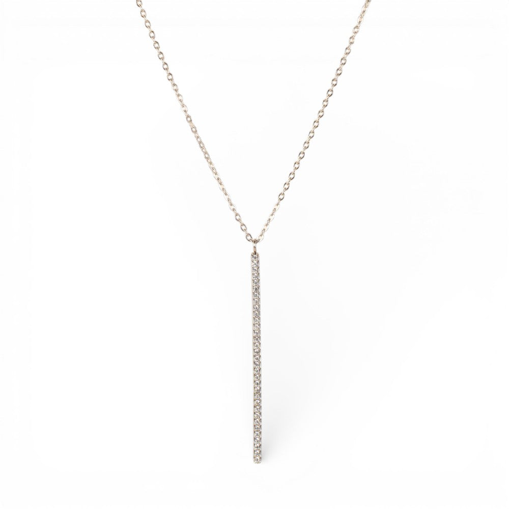COLLANA GIROCOLLO A CATENA CON FILO RIGIDO DI STRASS