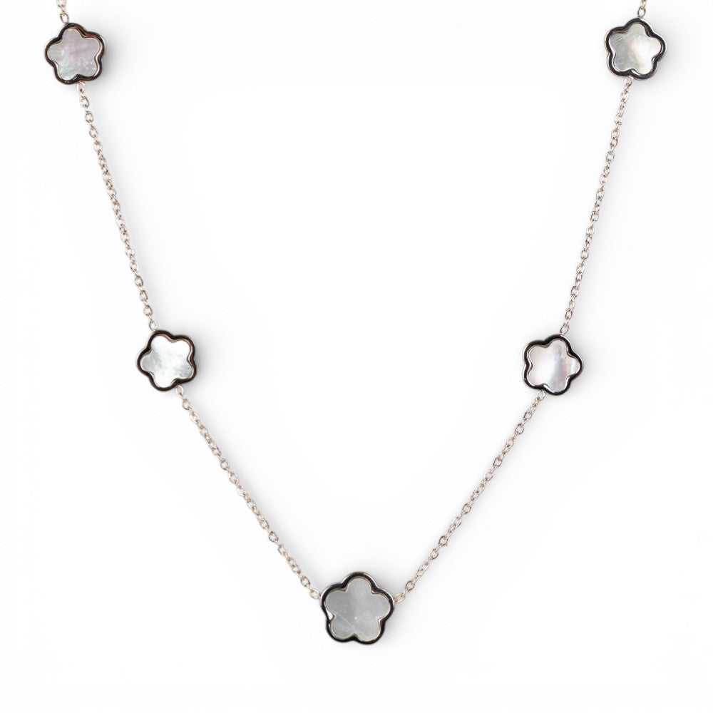 COLLANA GIROCOLO A CATENA CON FIORI
