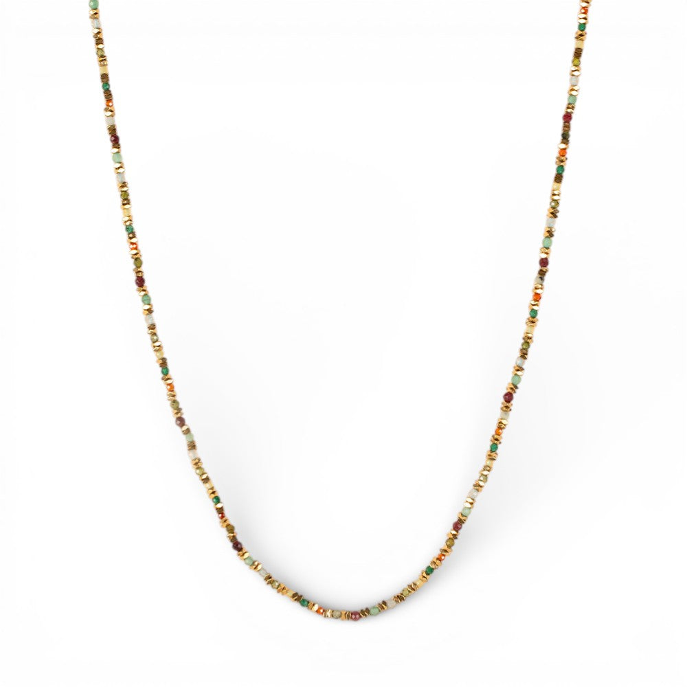 COLLANA GIROCOLLO CON CRISTALLI COLORATI