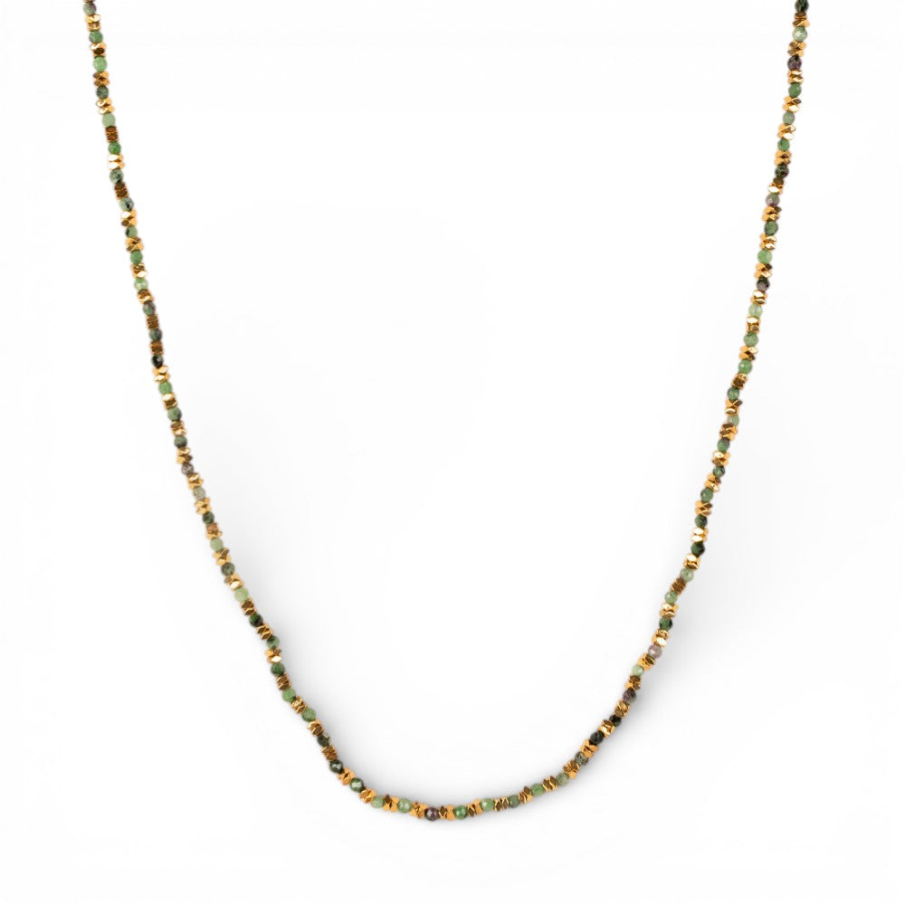 COLLANA GIROCOLLO CON CRISTALLI COLORATI