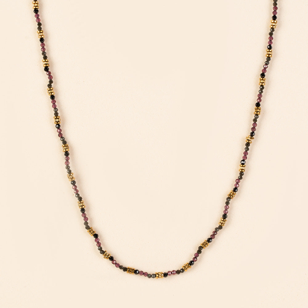 COLLANA GIROCOLLO CON CRISTALLI COLORATI