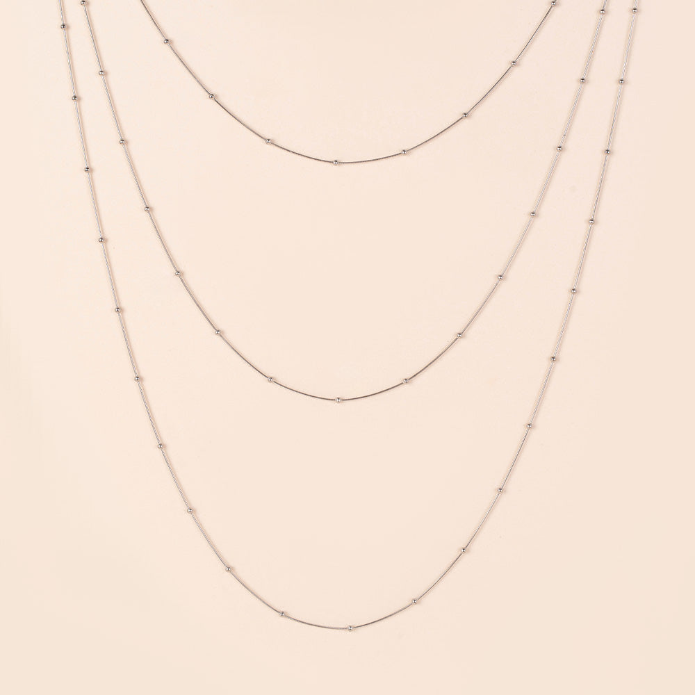 COLLANA LUNGA MODELLO ROSARIO A TRE FILI