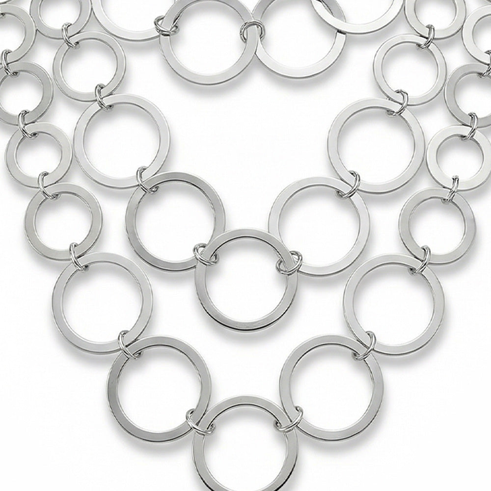 COLLANA MULTIFILO CON DISCHI DI AMPIEZZE DIVERSE