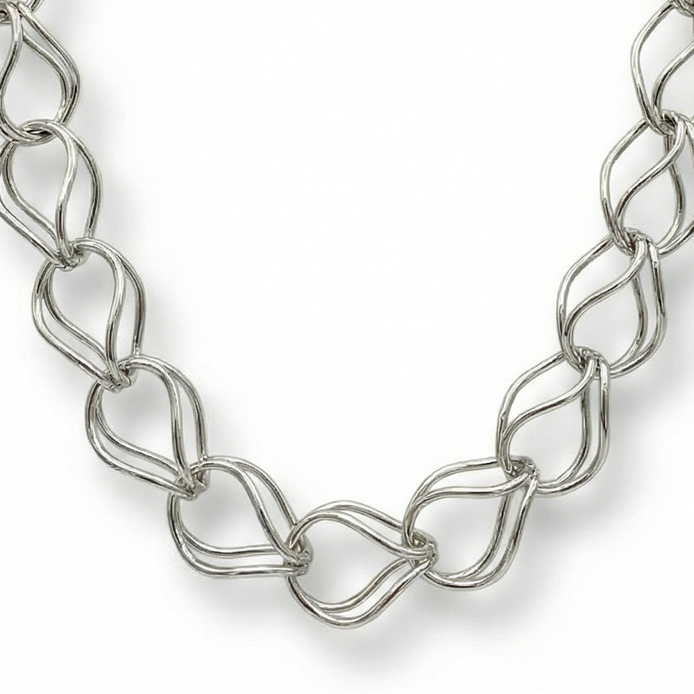 COLLANA LUNGA A CATENA CON MAGLIE MINIMALI